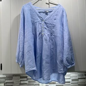1 awesome linen women’s shirt. Size 2x